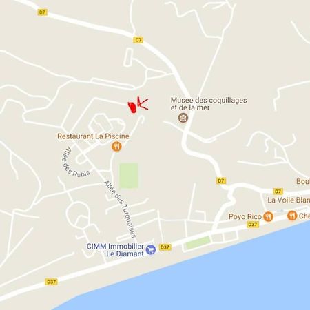 Grand T2 A 700M De La Plage Le Diamant Kültér fotó